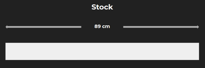 stock rod 89cm